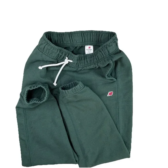 New Balance Sweatpants Green Made In USA Core‎ Teddy Santis Joggers Men Sz MT - Picture 8 of 12